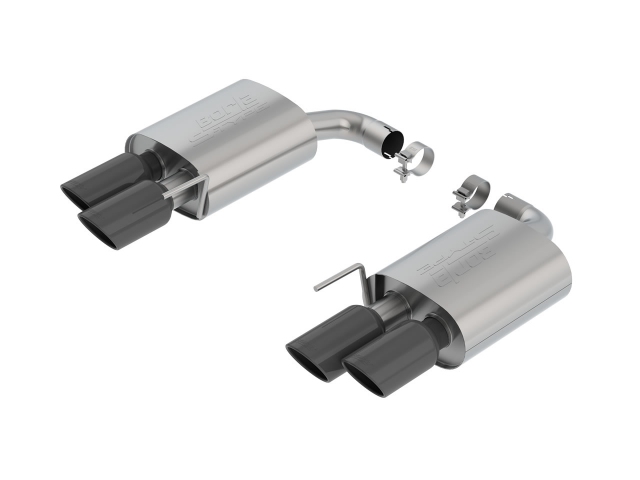 Borla Rear Section Exhaust "S-Type" w/ Black Chrome Tips, 2.5"/3" (2018-2020 Mustang GT)