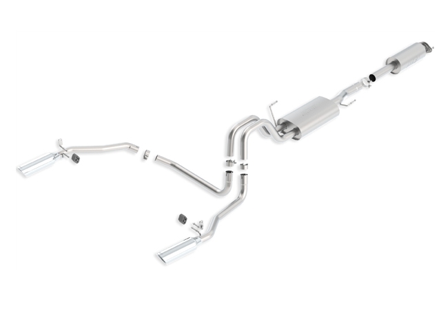 Borla Cat-Back Exhaust "S-Type", 3"/2.25" (2011-2014 F-150 5.0L COYOTE) - Click Image to Close
