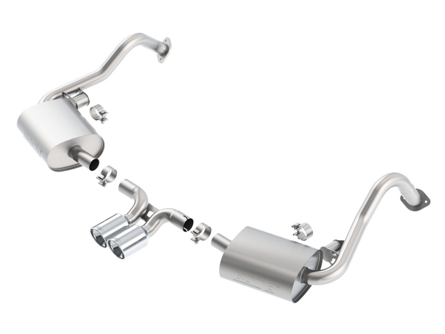 Borla Cat-Back Exhaust "S-Type", 2.25" (2013-2016 Boxster S & Cayman S) - Click Image to Close