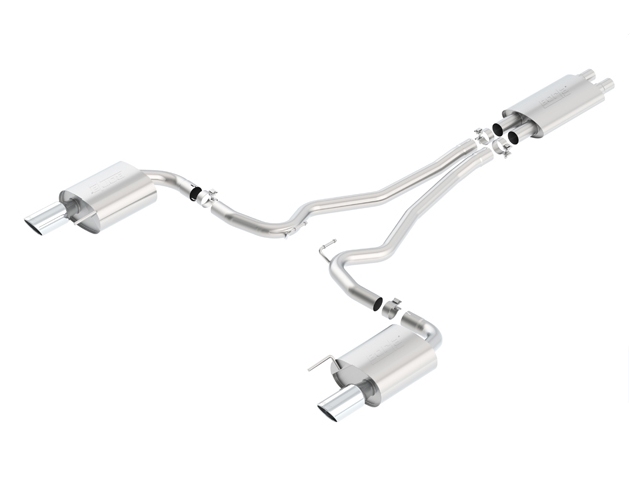 Borla Cat-Back Exhaust "Touring", 2.5" (2015-2017 Mustang GT)