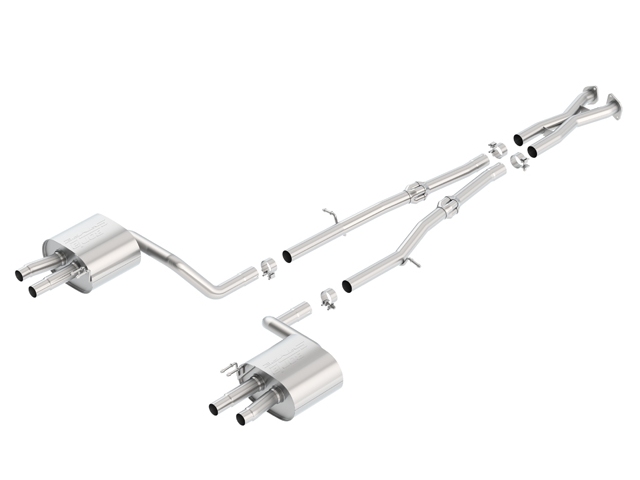 Borla Cat-Back Exhaust "S-Type", 2.25" (2018-2019 Stinger GT) - Click Image to Close