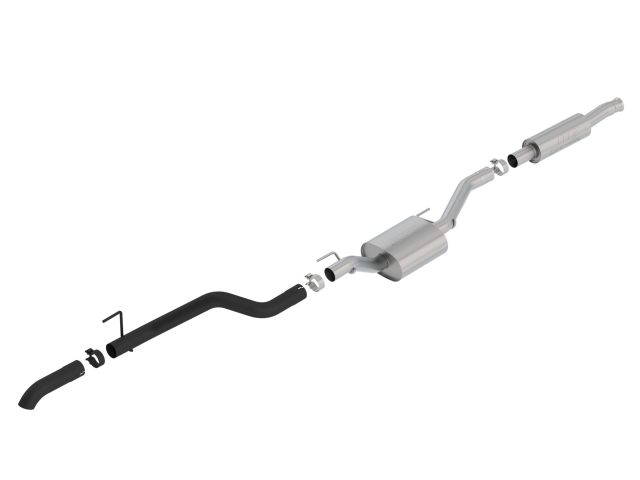 Borla "CLIMBER" Cat-Back Exhaust "S-Type" w/ Ceramic Black Tip, 2.75" (2020 Gladiator JT) - Click Image to Close