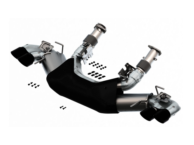 Borla Cat-Back Exhaust "S-Type" w/ Black Chrome Tips, 3"/2.75"/2.25" (2020-2021 Corvette Stingray)