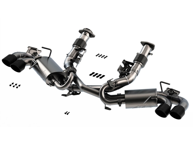 Borla Cat-Back Exhaust "ATAK" w/ Black Chrome Tips, 3"/2.75"/2.25" (2020-2021 Corvette Stingray)