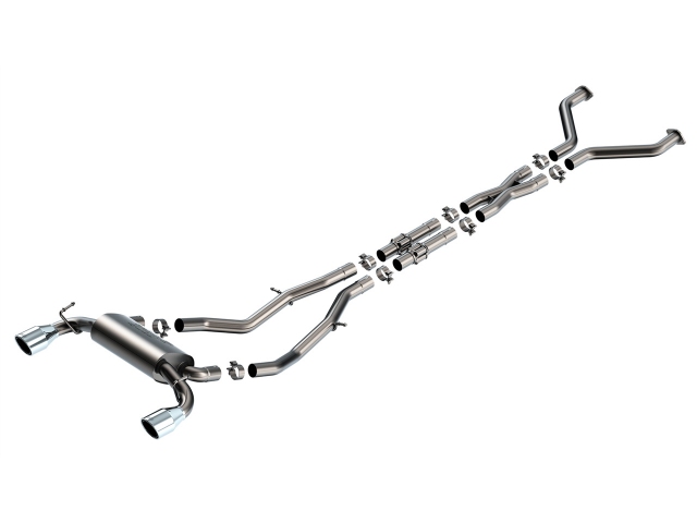 Borla Cat-Back Exhaust "S-Type" w/ Polished Tips, 2.5" (2023-2024 Nissan Z) - Click Image to Close