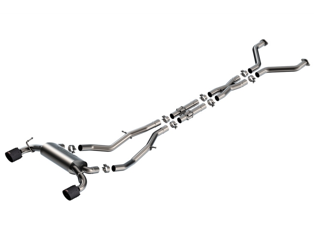 Borla Cat-Back Exhaust "S-Type" w/ Carbon Fiber Tips, 2.5" (2023-2024 Nissan Z)