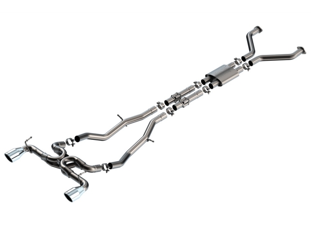 Borla Cat-Back Exhaust "ATAK" w/ Polished Tips, 2.5" (2023-2024 Nissan Z) - Click Image to Close