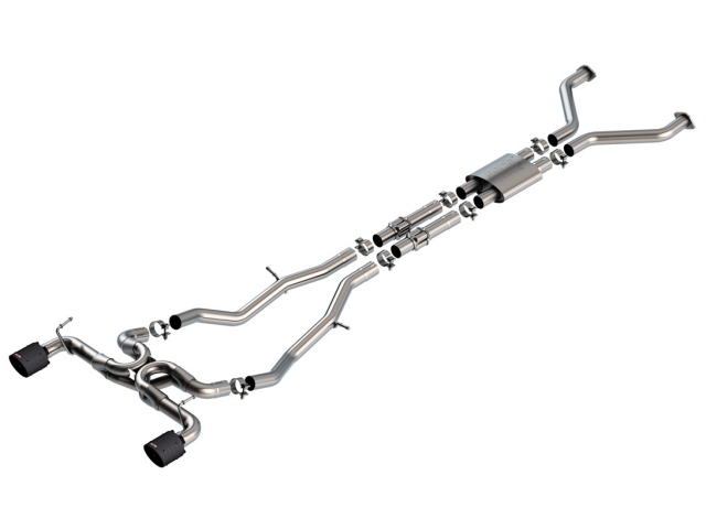 Borla Cat-Back Exhaust "ATAK" w/ Carbon Fiber Tips, 2.5" (2023-2024 Nissan Z) - Click Image to Close