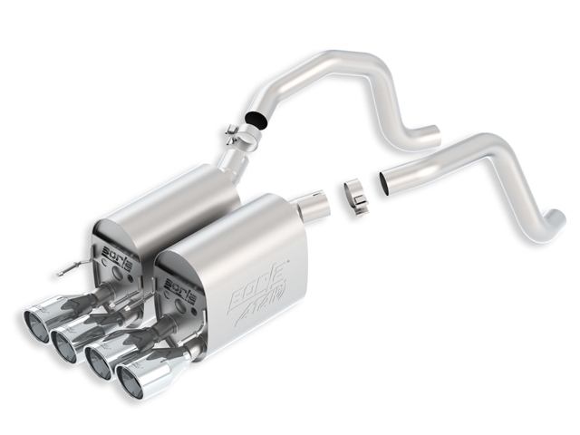 Borla Rear Section Exhaust "ATAK", 2.5"/2" (2009-2013 Corvette LS3)
