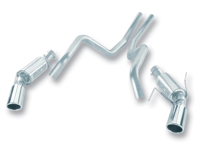 Borla Cat-Back Exhaust "S-Type", 2.5" (2005-2009 Mustang GT & Shelby GT500) - Click Image to Close