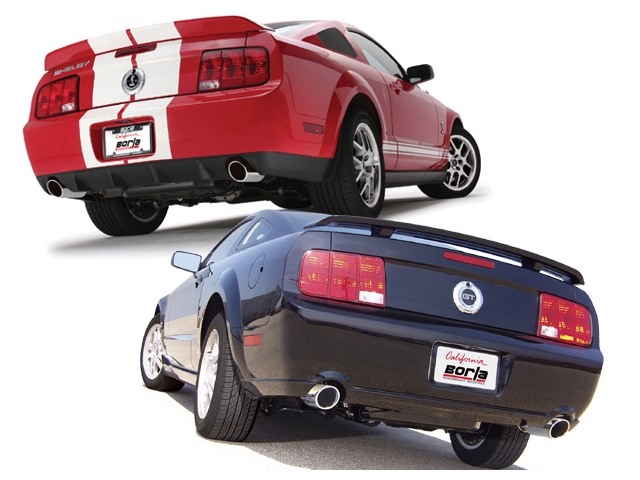 Borla Cat-Back Exhaust "S-Type", 2.5" (2005-2009 Mustang GT & Shelby GT500) - Click Image to Close