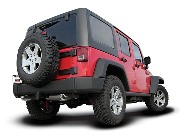 Borla Cat-Back Exhaust "Touring", 2.5"/2" (2012-2018 Wrangler JKU) - Click Image to Close