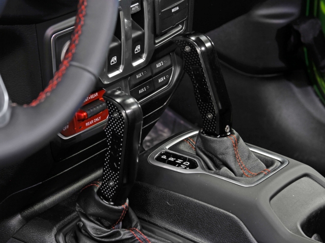 B&M Magnum Grip Auto Shift Handle Set (2008-2019 Wrangler JL & JLU) - Click Image to Close