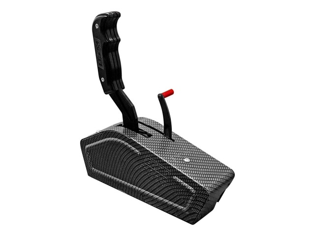 B&M Magnum Grip Stealth PRO RACHET Shifter (Carbon Fiber Look Version) - Click Image to Close