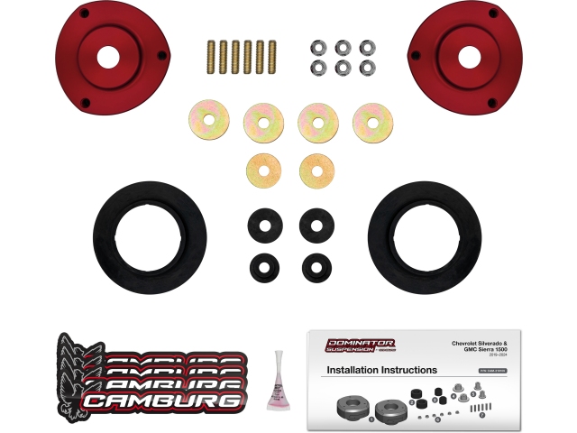 CAMBURG DOMINATOR SERIES Coil Spring Spacer Kit (2019-2024 Chevrolet Silverado & GMC Sierra 1500)