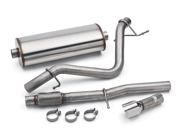 Chevrolet PERFORMANCE Cat-Back Single Exhaust Upgrade System w/ Polished Tip (2014-2018 Silverado 1500 5.3L V8) - Click Image to Close
