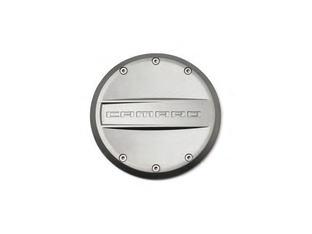 Chevrolet PERFORMANCE Fuel Door, Satin Nickel (2010-2015 Camaro)