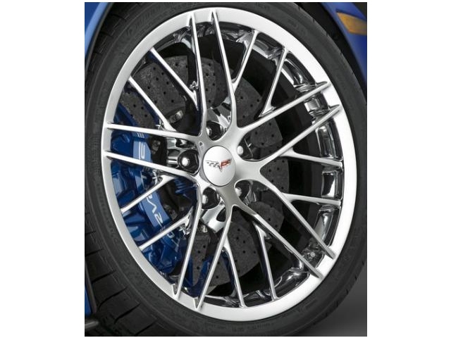 GM ZR1 Wheel w/o Center Cap, Chrome, Front (2009-2011 Corvette ZR1) - Click Image to Close