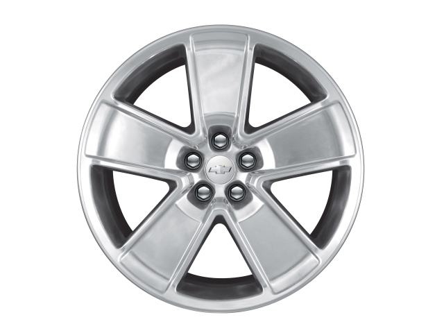 GM 21-Inch x 8.5-Inch Wheel - Painted Blade Silver/Polished Spokes Flange (Set of 4)