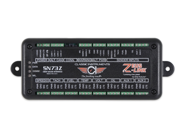 CLASSIC INSTRUMENTS ZEUS-LINK OBDII Gauge Interface (Holley DOMINATOR, SNIPER & TERMINATOR) - Click Image to Close