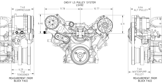 CONCEPT ONE Chevrolet LS Victory Pulley Kit (Variable Valve Timing) - Click Image to Close