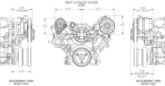 CONCEPT ONE Chevrolet LS Victory Pulley Kit - Click Image to Close