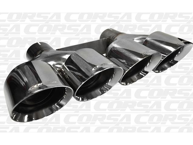 CORSA Dual Rear Exit Exhaust Quad 4.5" Polished Tips (2014-2019 Corvette Stingray, Grand Sport, Z06 & ZR1) - Click Image to Close