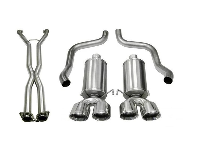 CORSA XTREME 2.5" Dual Rear Exit Axle-Back Exhaust w/ Twin 3.5" Polished Tips (2009-2013 Corvette LS3) - Click Image to Close