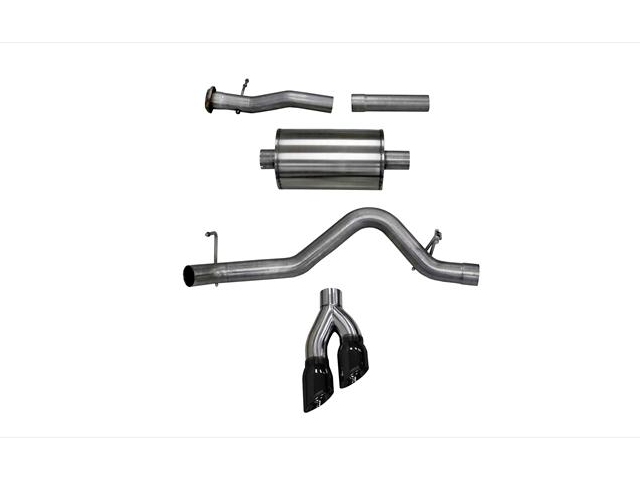 CORSA SPORT 3.0" Single Side Exit Cat-Back Exhaust w/ Twin 4.0" Black PVD Tips (2015-2016 Colorado & Canyon 3.6L V6)