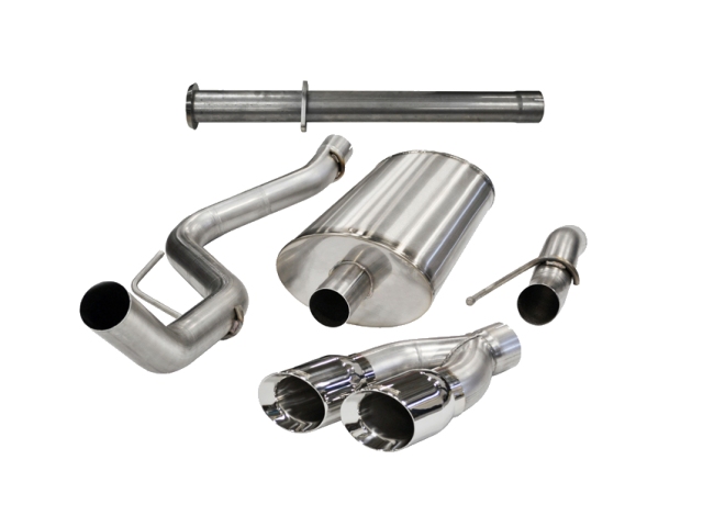 CORSA XTREME 3.0" Single Side Exit Cat-Back Exhaust w/ Twin 4.0" Polished Tips (2011-2014 F-150 SVT Raptor)