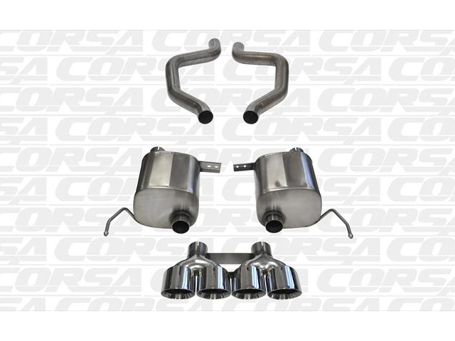 CORSA XTREME 2.75" Dual Rear Exit Axle-Back Exhaust w/ Quad 4.5" Polished Tips (2015-2019 Corvette Grand Sport, Z06 & ZR1)
