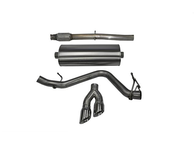 CORSA TOURING 3.0" Singe Side Exit Cat-Back Exhaust w/ Twin 4.0" Polished Tips (2014-2017 Silverado & Sierra 1500 5.3L V8)