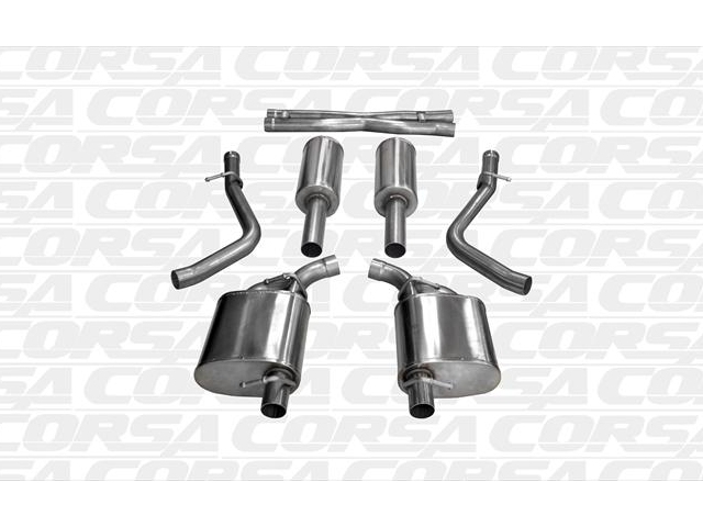 CORSA XTREME 2.5" Dual Rear Exit Cat-Back Exhaust w/o Tips (2015-2017 300C & Charger 5.7L HEMI)