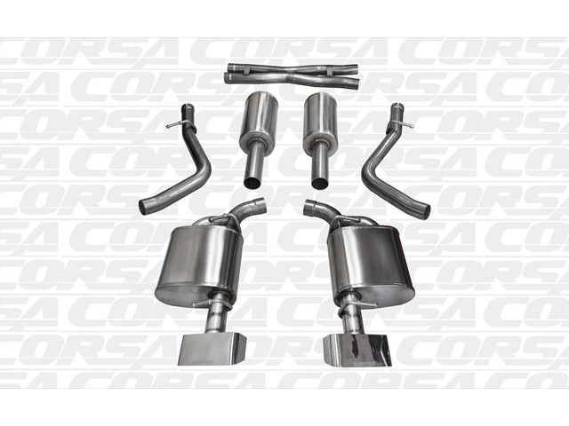 CORSA XTREME 2.5" Dual Rear Exit Cat-Back Exhaust w/ GTX2 Polished Tips (2015-2017 Challenger 5.7L HEMI)