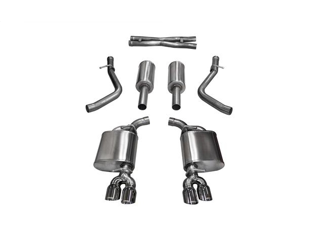 CORSA XTREME 2.5" Dual Rear Exit Cat-Back Exhaust w/ 3.5" Twin Polished Tips (2015-2017 Challenger 5.7L HEMI)