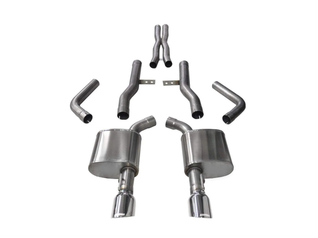CORSA XTREME 2.5" Dual Rear Exit Cat-Back Exhaust w/ Single 4.5" Polished Tips (2015-2022 Charger Scat Pack & SRT Hellcat)