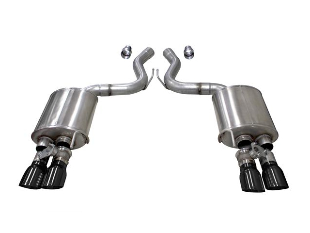 CORSA SPORT-XTREME 3.0" Dual Rear Exit Valved Axle-Back Exhaust w/ Twin 4.0" Black PVD Tips (2018 Mustang GT)