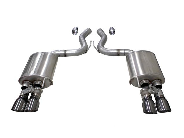 CORSA SPORT-XTREME 3.0" Dual Rear Exit Valved Axle-Back Exhaust w/ Twin 4.0" Gunmetal PVD Tips (2018 Mustang GT)