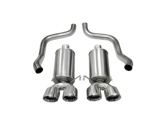 CORSA XTREME 2.5" Dual Rear Exit Axle-Back Exhaust w/ Twin 4.5" Polished Tips (2009-2013 Corvette LS3) - Click Image to Close