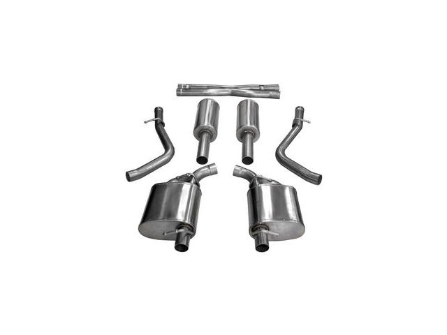 CORSA XTREME 2.5" Dual Rear Exit Cat-Back Exhaust (2017-2018 Chrysler 300 & Charger 5.7L HEMI) - Click Image to Close