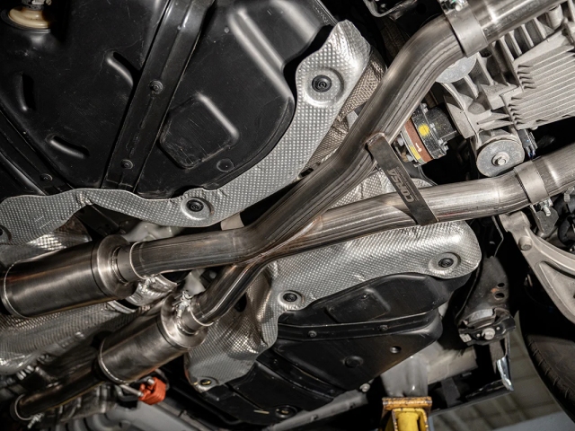 CORSA SPORT 2.75" Dual Rear Exit Cat-Back Exhaust w/ Single 4.5" Polished Tips (2018-2022 Dodge Durango SRT) - Click Image to Close