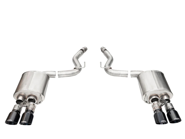 CORSA SPORT-TOURING 3" Dual Rear Exit Valved Axle-Back Exhaust w/ Twin 4.0" Black PVD PRO-SERIES Tips (2024 Ford Mustang GT) - Click Image to Close