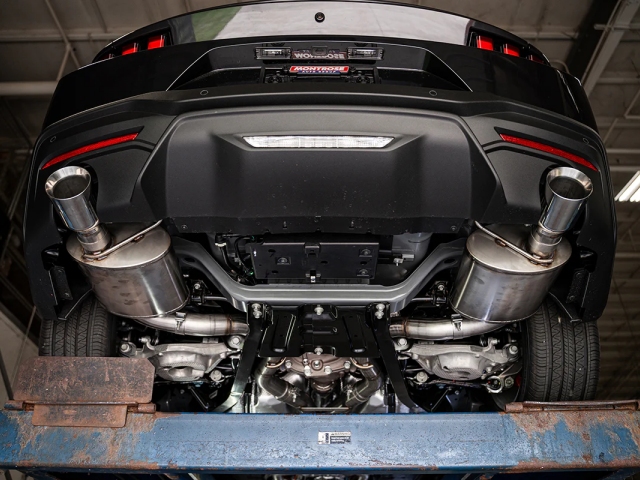 CORSA XTREME 3" Dual Rear Exit Cat-Back Exhaust w/ 4.5" Polished Straight Cut Tips (2024 Ford Mustang GT)