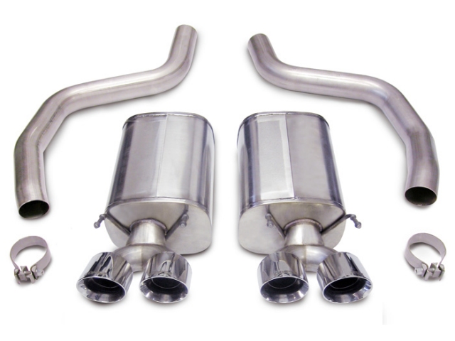 CORSA SPORT 3.0" Dual Rear Exit Axle-Back Exhaust w/ Twin 4.0" Polished Tips (2006-2013 Corvette Z06 & ZR1) - Click Image to Close