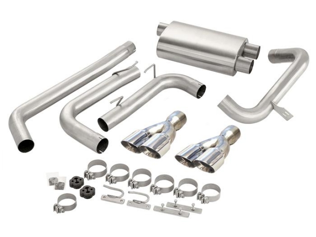 CORSA SPORT 3.0" Dual Rear Exit Cat-Back Exhaust w/ Twin 3.5" Polished Tips (1998-2002 Camaro & Firebird LS1) - Click Image to Close