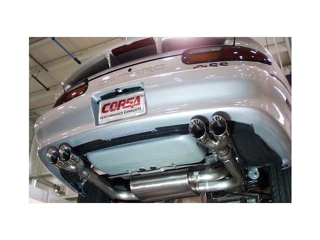 CORSA SPORT 3.0" Dual Rear Exit Cat-Back Exhaust w/ Twin 3.5" Polished Tips (1998-2002 Camaro & Firebird LS1) - Click Image to Close
