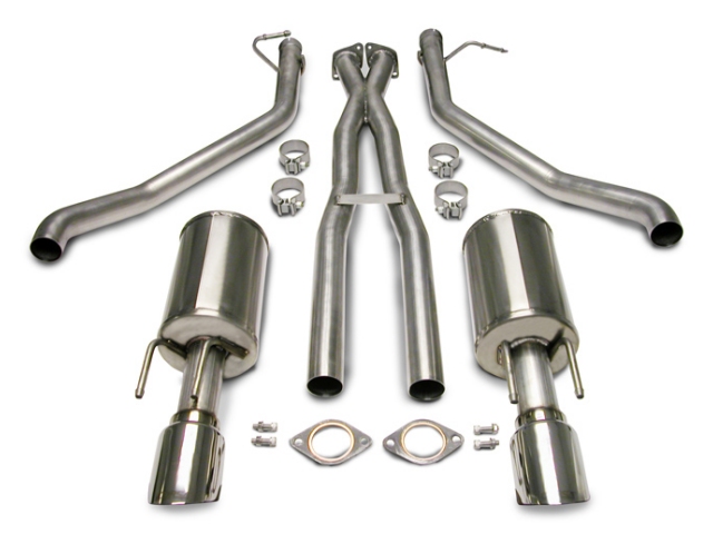 CORSA SPORT 2.5" Dual Rear Exit Cat-Back Exhaust w/ Single 4.0" Polished Tips (2005-2006 GTO) - Click Image to Close