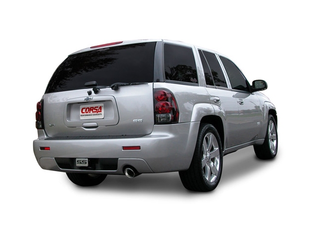 CORSA SPORT 3.0" Single Rear Exit Cat-Back Exhaust w/ Single 4.0" Polished Tip (2006-2008 Trailblazer SS)