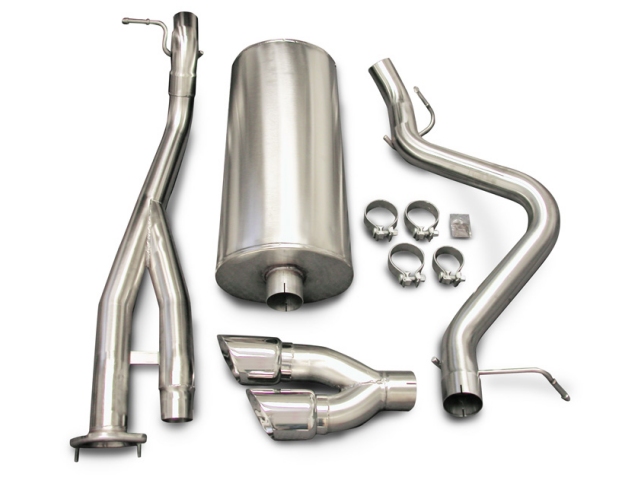 CORSA SPORT 3.0" Single Side Exit Cat-Back Exhaust w/ Twin 4.0" Polished Tips (2003-2006 Silverado SS)