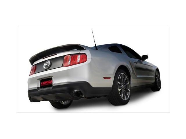 CORSA SPORT 2.5" Dual Rear Exit Axle-Back Exhaust w/ Single 4.0" Black Tips (2011-2014 Mustang GT & BOSS 302)